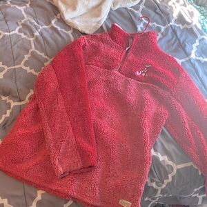 ROYCE Alabama Crimson Tide Sherpa pull-over